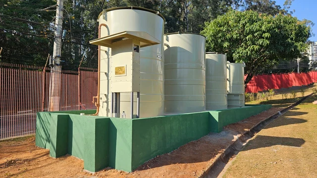 Estação de tratamento de esgoto sanitário